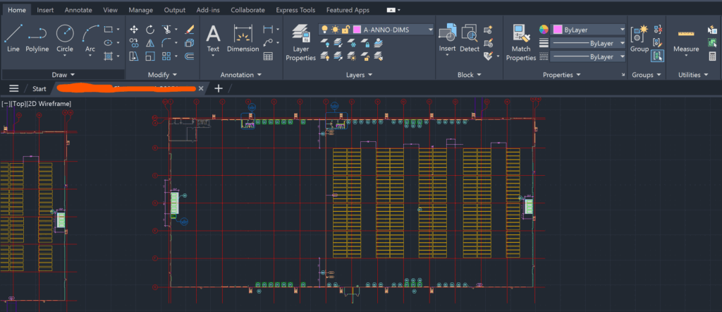 AutoCad Drawing With So Many Tools