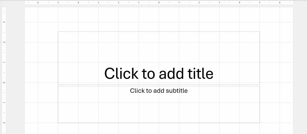 Slide Grid Showing 1/24" spacing