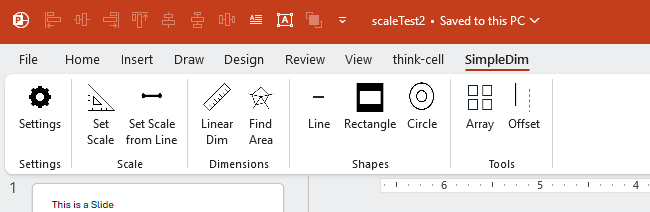 SimpleDim Toolbar