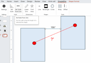 Powerpoint Linear Scale How To Measure Scaled Distance Between Two Points In Powerpoint - SimpleDim