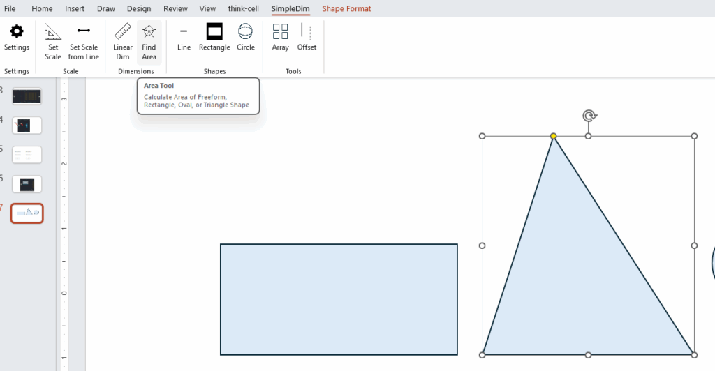 Area Tool in SimpleDim