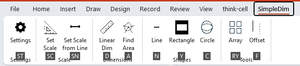 SimpleDim's Menu KeyTips